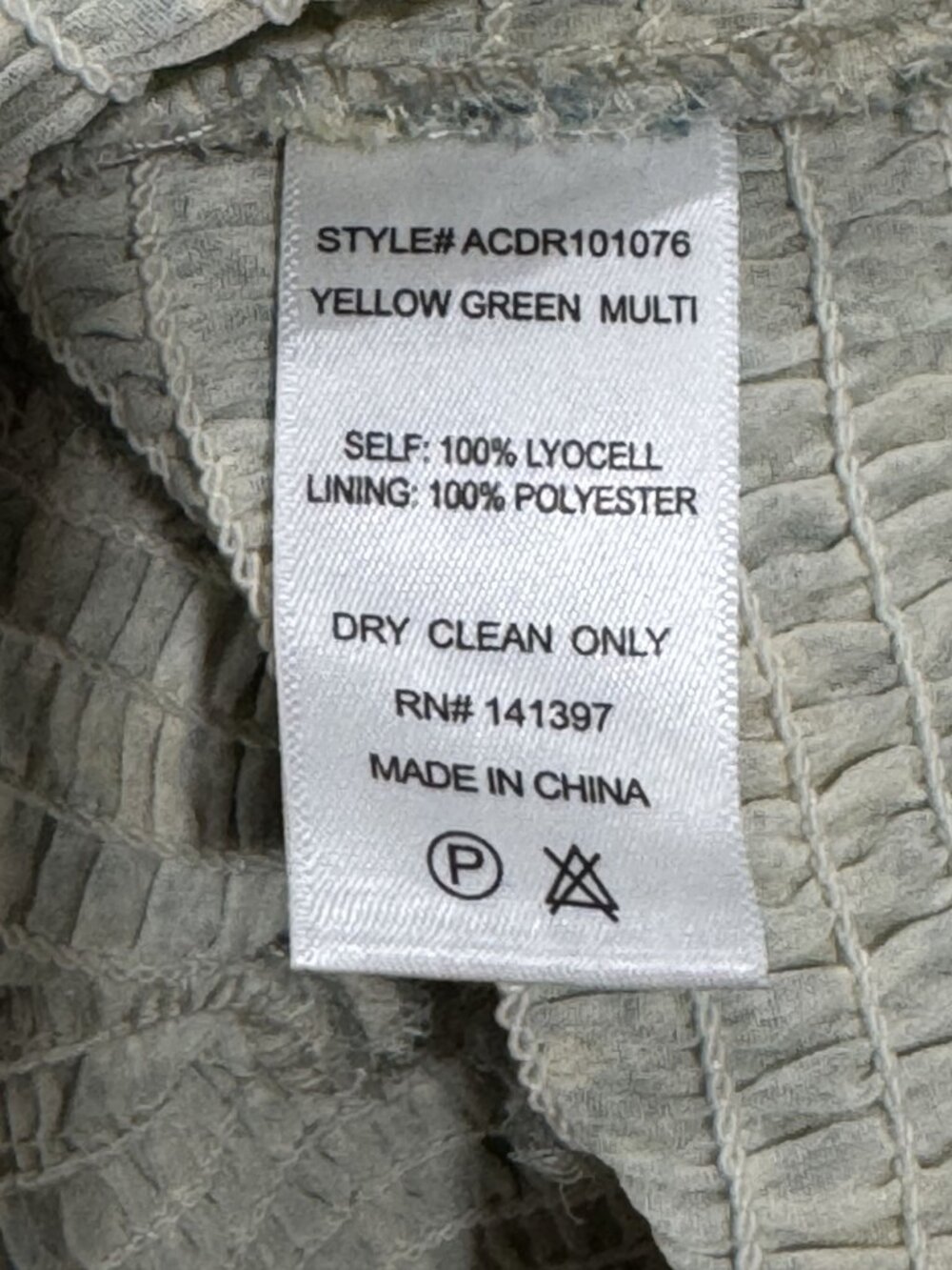 Astr The Label Yellow Green Multi Ruffle Smocked Mini Dress With Adjustable Stra - Picture 6 of 10